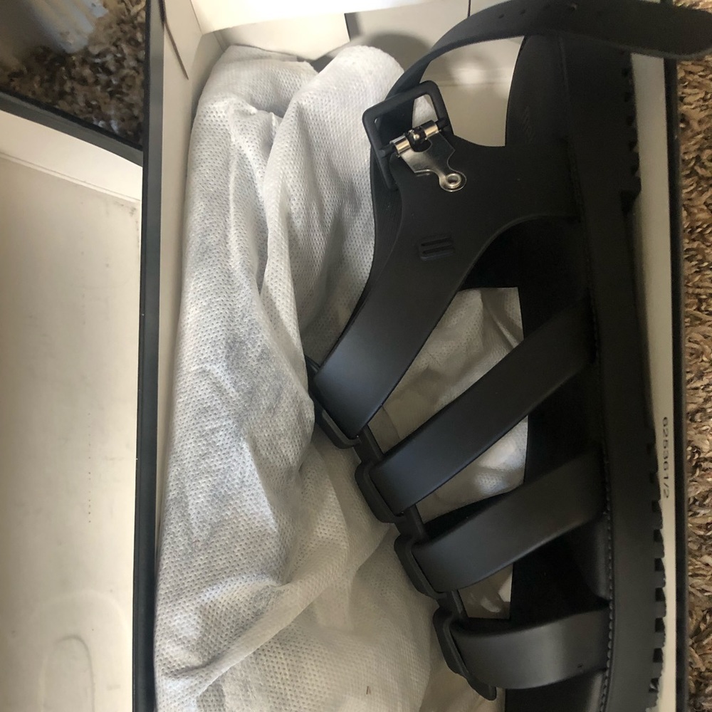 Melissa Flox Black Jelly Gladiator Sandal Womens